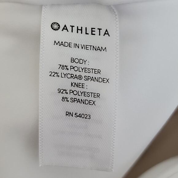Athleta Mesh Contender Mid-Rise Capri Leggings in White Medium - Picture 10 of 15